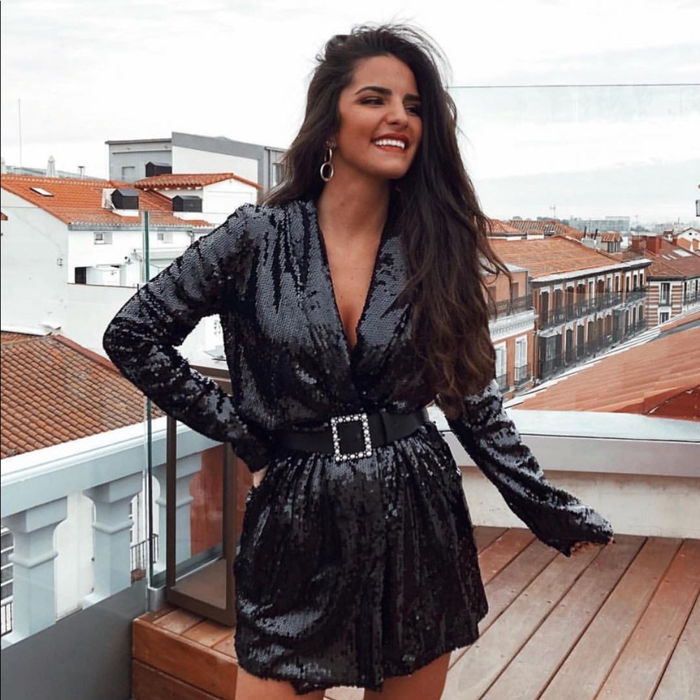 Zara sequin blazer dress!